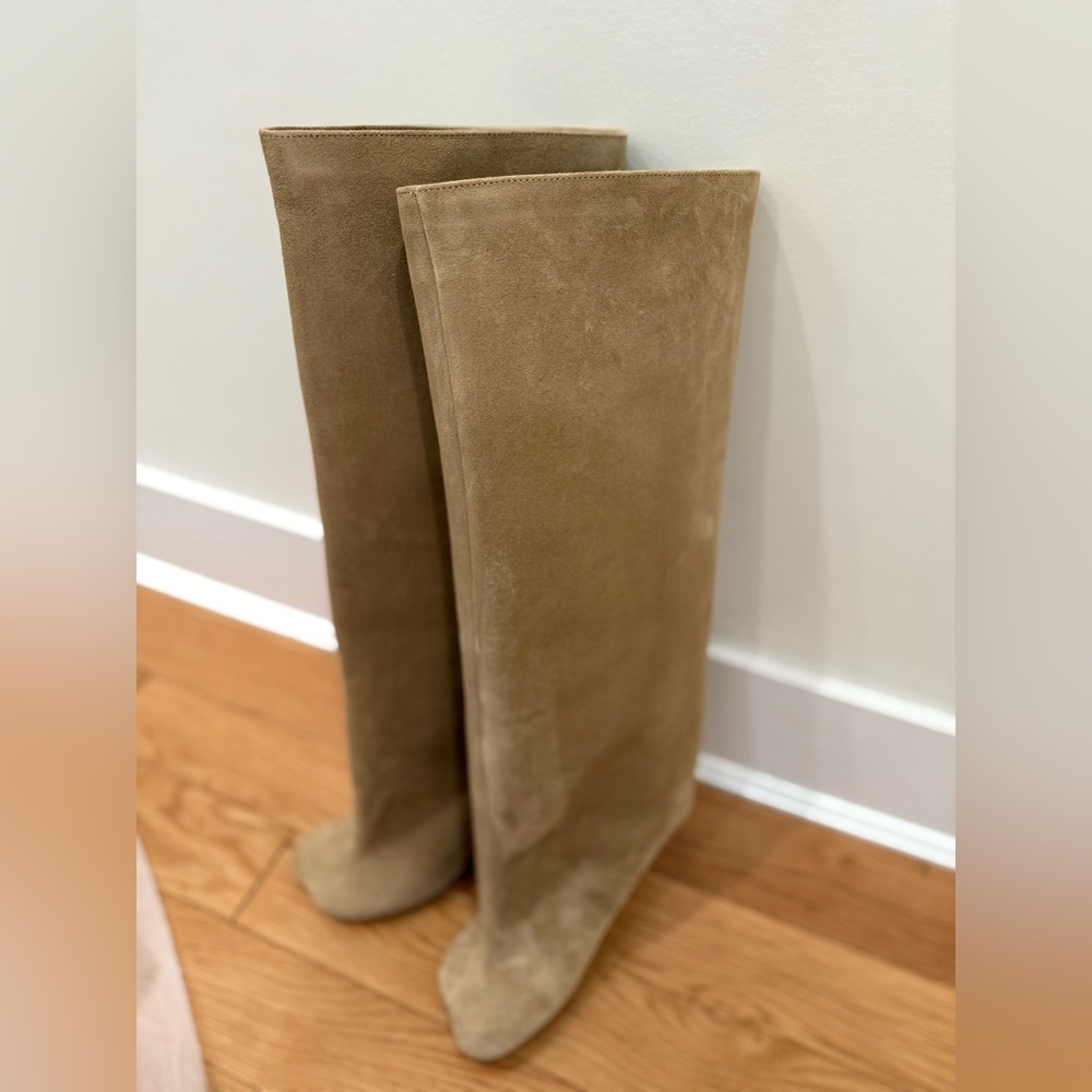 MM6 Maison Margiela Anatomic Slip on Suede Boots